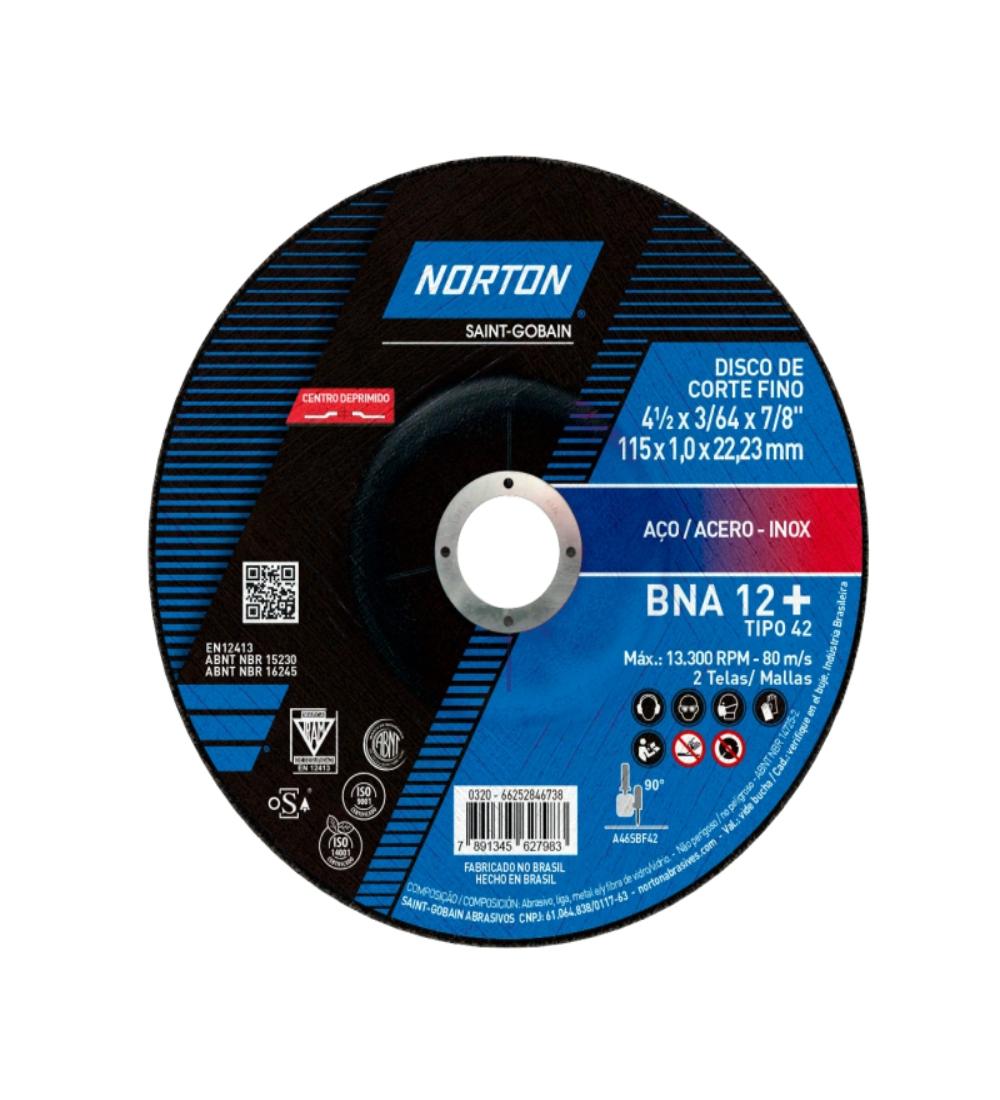 DISCO CORTE METAL Norton 115x0.8